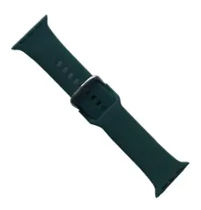 Ремінець для Apple Watch SILICONE METAL CLAPS 38/40/41mm Pine green mag-2000001647196147159