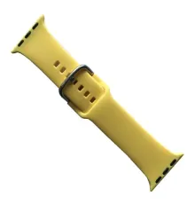 Ремінець для Apple Watch SILICONE METAL CLAPS 42/44/45/46/49mm Yellow mag-2000001647295147169