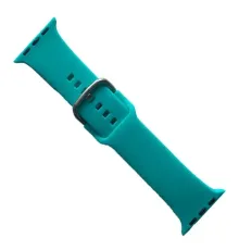 Ремінець для Apple Watch SILICONE METAL CLAPS 42/44/45/46/49mm Teal green mag-2000001647394147179