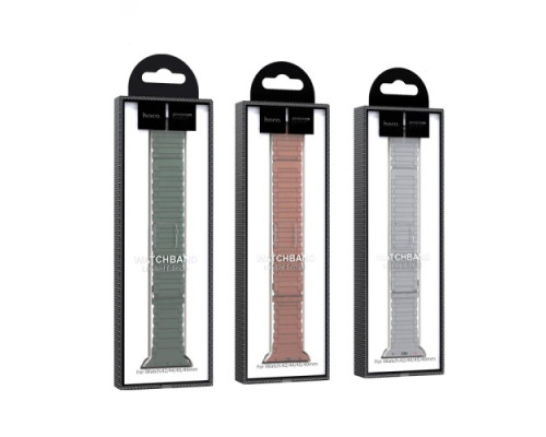 Ремінець Apple Watch HOCO iWatch WA06 Flex. Military pattern Magnetic Silicone 38-41mm Green red mag-693147478722435251