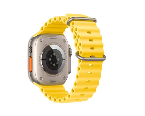 Ремінець Apple Watch HOCO iWatch WA12 Original Marine 2-buckle Silicone 38-41mm Yellow mag-693147478952539724