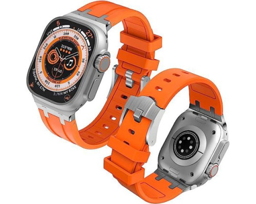 Ремінець Sports Soft Rubber Bracelet для Apple Watch 42/44/45/49 Gold-Orange mag-200000148481435475