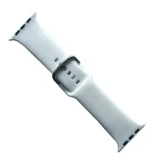Ремінець для Apple Watch SILICONE METAL CLAPS 38/40/41mm White mag-2000001647103147150