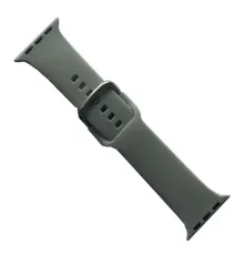 Ремінець для Apple Watch SILICONE METAL CLAPS 42/44/45/46/49mm New grey mag-2000001647400147180