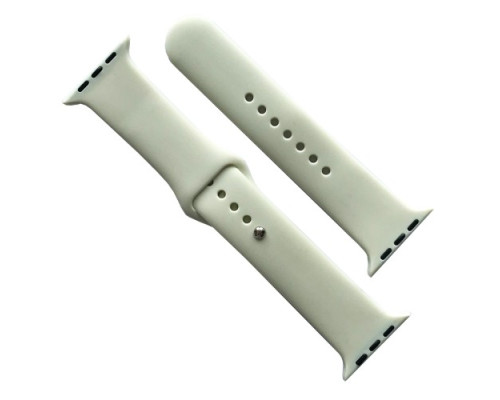 Ремінець для Apple Watch Silicone 42/44/45/46/49 2в1 (11) Antique white mag-2000001608500141672