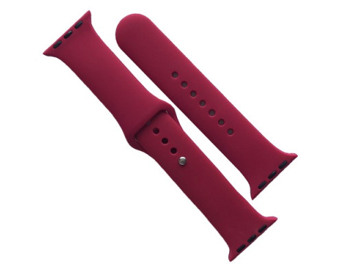 Ремінець для Apple Watch Silicone 42/44/45/46/49 2в1 (36) Rose red mag-2000001608616141682