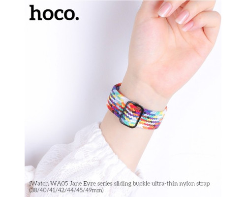 Ремінець Apple Watch HOCO iWatch WA05 Jane Eyre sliding buckle ultra-thin nylon 42-49mm W-patt7-colo mag-6931474786876141079