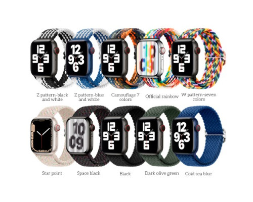 Ремінець Apple Watch HOCO iWatch WA05 Jane Eyre sliding buckle ultra-thin nylon 42-49mm W-patt7-colo mag-6931474786876141079