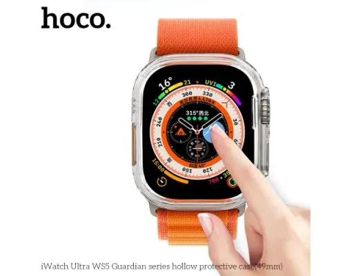 Бампер для Apple Watch HOCO iWatch Ultra WS5 Guardian hollow protective case(49mm) Star color mag-6931474789754152395