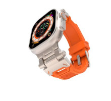 Ремінець Metal and Rubber для Apple Watch 42/44/45/49 Orange mag-200000152771930139