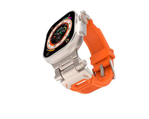 Ремінець Metal and Rubber для Apple Watch 42/44/45/49 Orange mag-200000152771930139