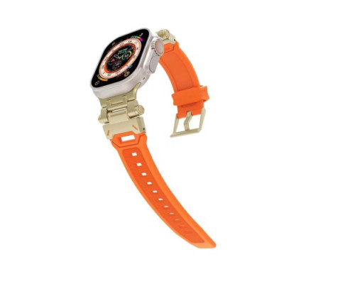 Ремінець Metal and Rubber для Apple Watch 42/44/45/49 Orange mag-200000152771930139
