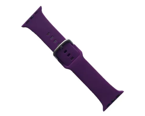 Ремінець для Apple Watch SILICONE METAL CLAPS 38/40/41mm Purple mag-2000001647219147161