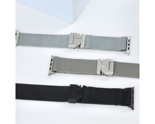 Ремінець для Apple Watch NEW Milanese Loop CLAPS BOX 42/44/45/46/49 Titanium mag-2000001604854141415