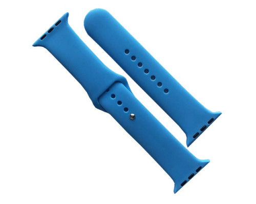 Ремінець для Apple Watch Silicone 42/44/45/46/49 2в1 (53) Corn flower mag-2000001608753141694