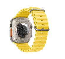 Ремінець Apple Watch HOCO iWatch WA12 Original Marine 2-buckle Silicone 42-49mm Yellow mag-6931474789532133832