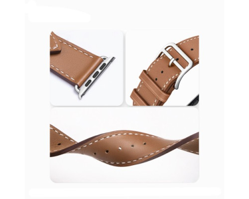 Ремінець Apple Watch HOCO iWatch WA17 Original series leather strap 42-49mm red mag-6931474794758134723