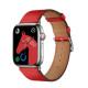 Ремінець Apple Watch HOCO iWatch WA17 Original series leather strap 42-49mm red mag-6931474794758134723