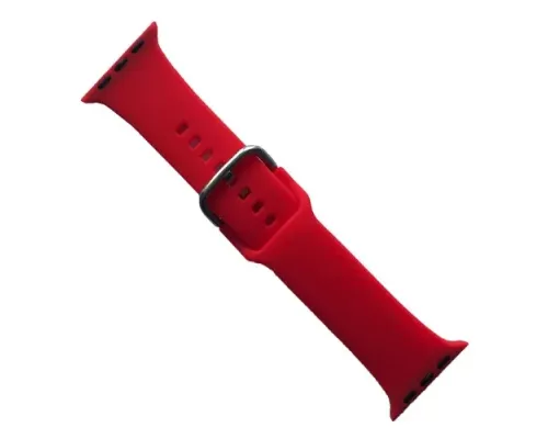 Ремінець для Apple Watch SILICONE METAL CLAPS 38/40/41mm Red mag-2000001647127147152