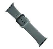 Ремінець для Apple Watch SILICONE METAL CLAPS 38/40/41mm Ligt grey mag-2000001647226147162