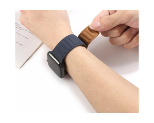 Ремінець Apple Watch HOCO iWatch WA21 Flexible 2-generation magnetic silicone 42-49mm Fir Green mag-694200760088039820