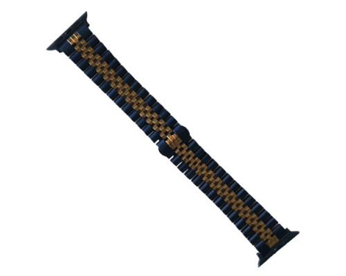 Ремінець для Apple Watch ROLEX 5-BEAD BRACELET 38/40mm Blue-limon gold mag-200000145541832866