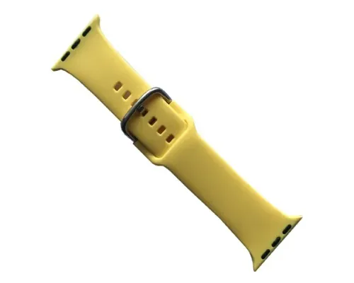 Ремінець для Apple Watch SILICONE METAL CLAPS 38/40/41mm Yellow mag-2000001647134147153