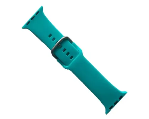 Ремінець для Apple Watch SILICONE METAL CLAPS 38/40/41mm Teal green mag-2000001647233147163