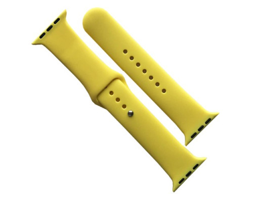 Ремінець для Apple Watch Silicone 42/44/45/46/49 2в1 (55) Canary yellow mag-2000001608777141696