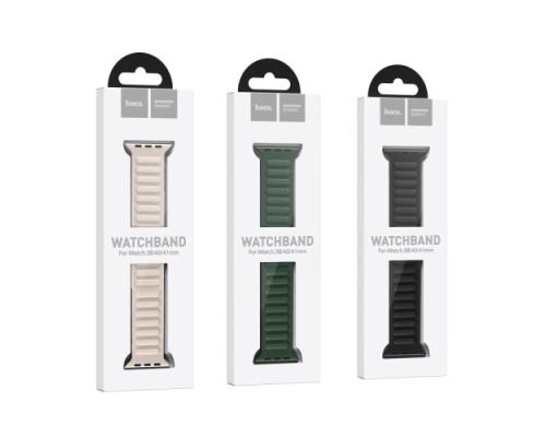 Ремінець Apple Watch HOCO iWatch WA21 Flexible 2-generation magnetic silicone 38-41mm Red mag-694200760083539823