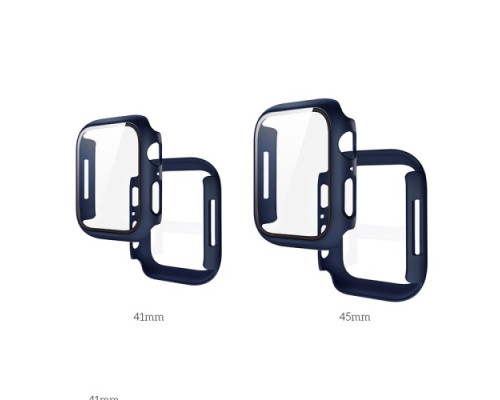 Бампер для Apple Watch HOCO iWatch7/8 WS3 Shadow protective case+film (45mm) Official green mag-693147478537435363