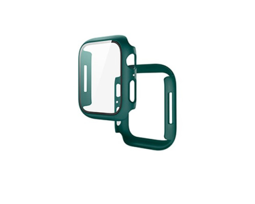Бампер для Apple Watch HOCO iWatch7/8 WS3 Shadow protective case+film (45mm) Official green mag-693147478537435363