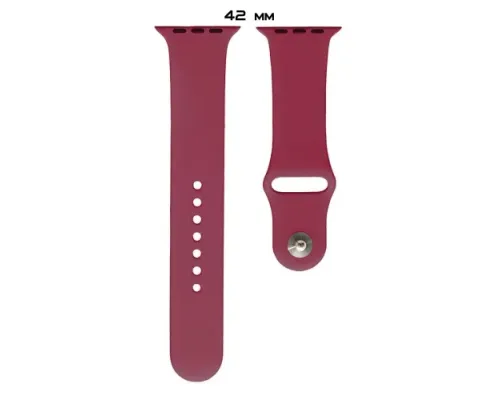 Ремінець для Apple Watch Silicone 42/44mm M (36) Rose red mag-2000000979083145394