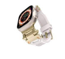 Ремінець Metal and Rubber для Apple Watch 42/44/45/49 Starlight mag-200000152776430144