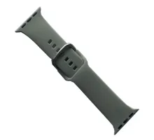 Ремінець для Apple Watch SILICONE METAL CLAPS 38/40/41mm New grey mag-2000001647240147164