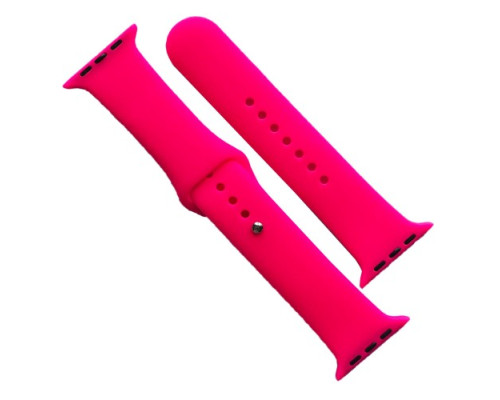 Ремінець для Apple Watch Silicone 38/40/41 2в1 (47) Hot pink mag-2000001608203141645