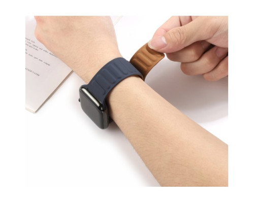 Ремінець Apple Watch HOCO iWatch WA21 Flexible 2-generation magnetic silicone 42-49mm Red mag-694200760084235097