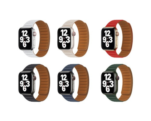 Ремінець Apple Watch HOCO iWatch WA21 Flexible 2-generation magnetic silicone 42-49mm Red mag-694200760084235097