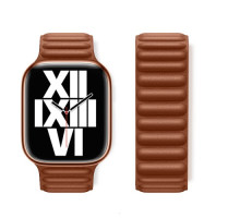 Ремінець Apple Watch HOCO iWatch WA23 Original leather chain magnetic strap 42-49mm Brown mag-694200760114639838