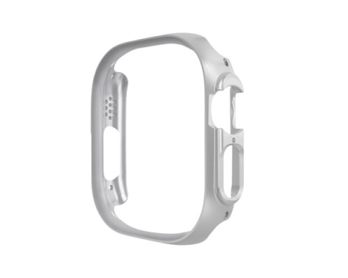 Бампер для Apple Watch HOCO iWatch Ultra WS5 Guardian hollow protective case(49mm) Silver mag-693147478974739775