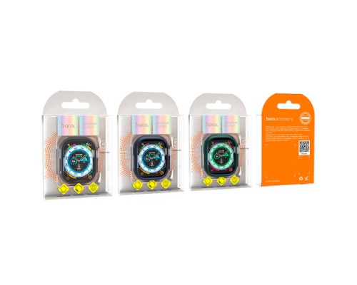Бампер для Apple Watch HOCO iWatch Ultra WS5 Guardian hollow protective case(49mm) Silver mag-693147478974739775