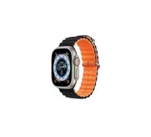 Ремінець для годинника Apple Watch Ocean two-tone 42/44/45/49mm 26.Black-Orange