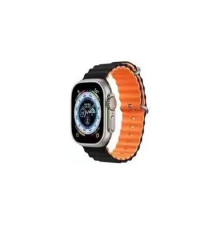 Ремінець для годинника Apple Watch Ocean two-tone 42/44/45/49mm 26.Black-Orange