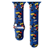 Ремінець для Apple Watch Silicone DISNEY 38/40 Mickey Mouse Blue mag-200000119340221343