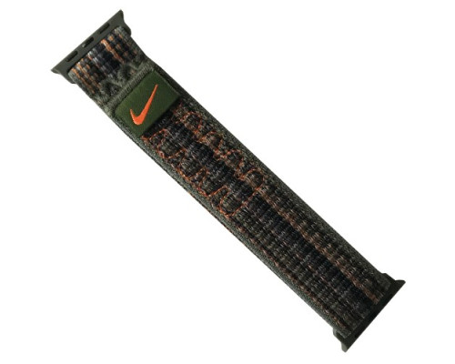 Ремінець для Apple Watch Nike Sport Band 42/44/45/49 Sequoia/Orange mag-2000001490396105024