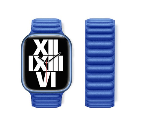 Ремінець Apple Watch HOCO iWatch WA23 Original leather chain magnetic strap 38-41mm Klein Blue mag-694200760117739840