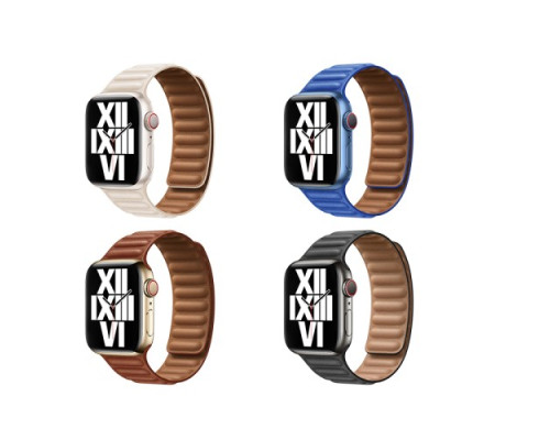 Ремінець Apple Watch HOCO iWatch WA23 Original leather chain magnetic strap 38-41mm Klein Blue mag-694200760117739840