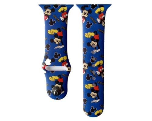 Ремінець для Apple Watch Silicone DISNEY 42/44 Mickey Mouse Blue mag-200000119352521353