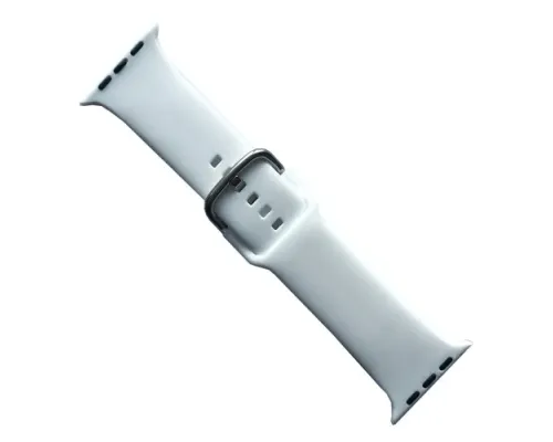 Ремінець для Apple Watch SILICONE METAL CLAPS 42/44/45/46/49mm White mag-2000001647264147166