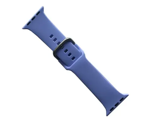 Ремінець для Apple Watch SILICONE METAL CLAPS 42/44/45/46/49mm Lilac mag-2000001647363147176